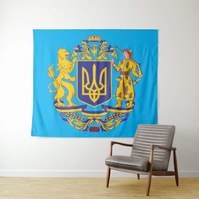 UKRAINIAN CREST TAPESTRY (In Situ (Horizontal))