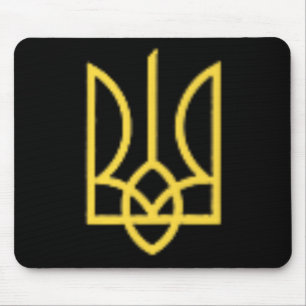 Ukrainian Crest Trident Ukraine Tryzub Symbol Men Mouse Pad