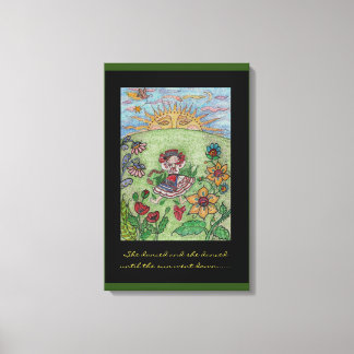 Ukrainian Dancers Folk Art Canvas Print