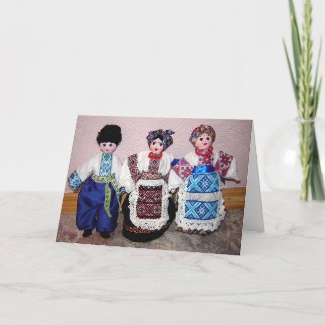 Ukrainian Dolls Card (Front)