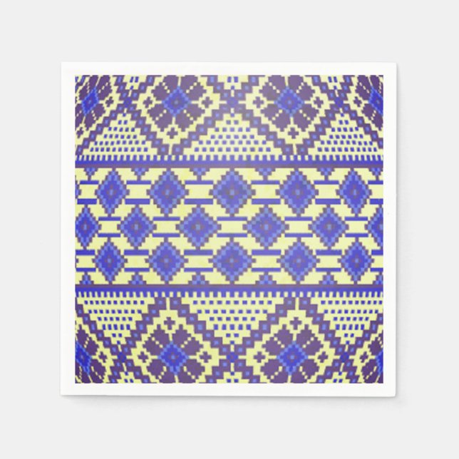  Ukrainian Easter Egg (Pysanka) Paper Napkins (Front)