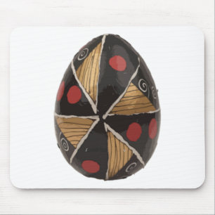Ukrainian Easter Egg With Spiral Motifs Sticker Mouse Pad