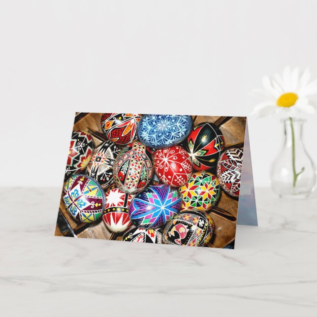 Ukrainian Easter Eggs Card (Small Plant)