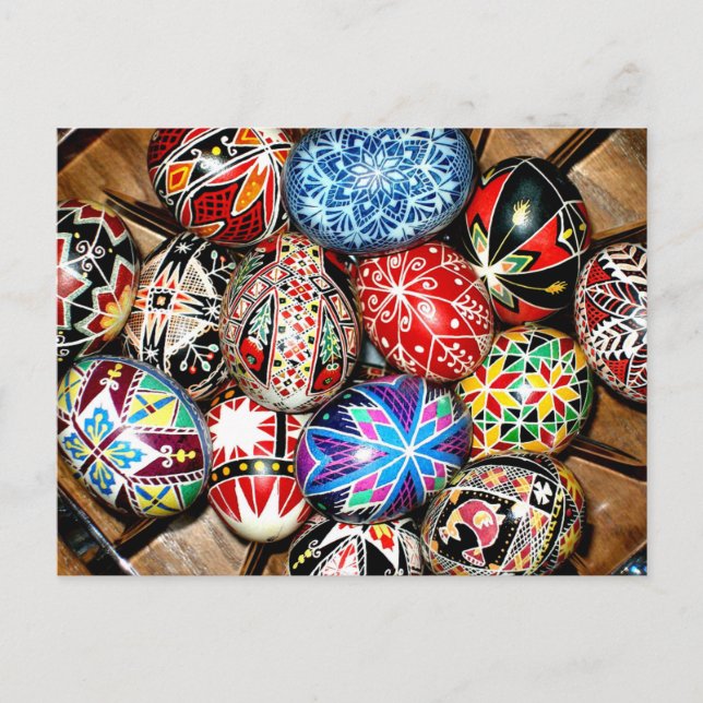 Ukrainian Easter Eggs Postcard (Front)