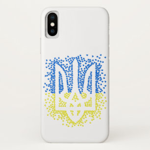 Ukrainian emblem trident tryzub scattering hearts Case-Mate iPhone case