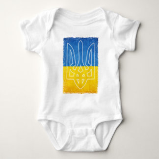 Ukrainian emblem tryzub trident baby bodysuit