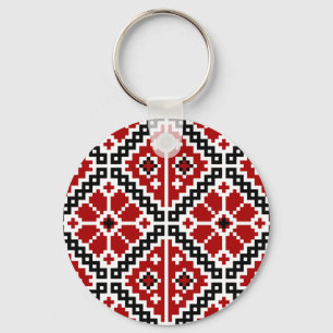 Ukrainian embroidery key ring