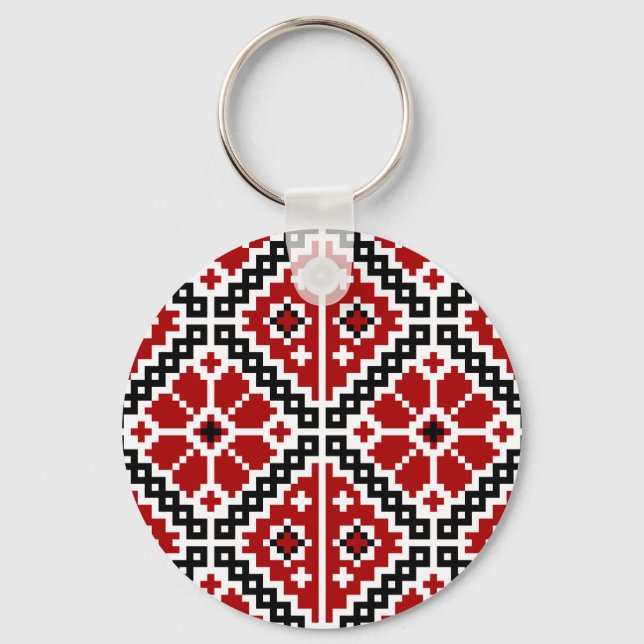 Ukrainian embroidery key ring (Front)