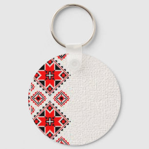 Ukrainian embroidery key ring