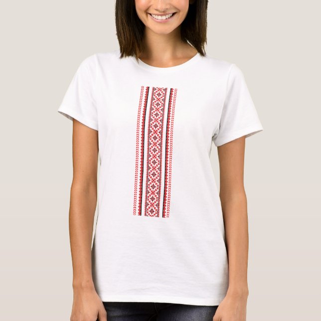 Ukrainian Embroidery Vyshyvanka T-Shirt (Front)