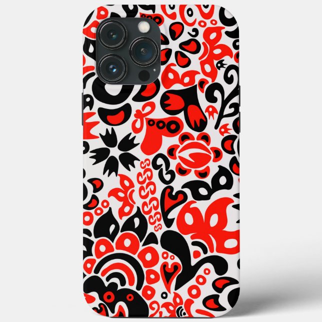 Ukrainian ethnic folk art floral pattern absrtact  Case-Mate iPhone case (Back)