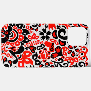 Ukrainian ethnic folk art floral pattern absrtact iPhone 13 pro max case