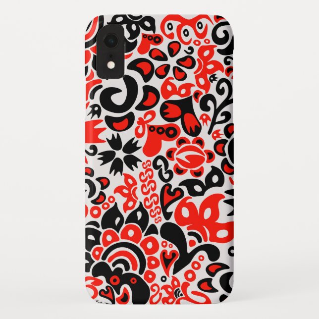 Ukrainian ethnic folk art floral pattern absrtact  Case-Mate iPhone case (Back)