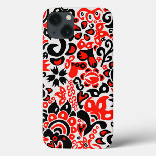 Ukrainian ethnic folk art floral pattern absrtact iPhone 13 case