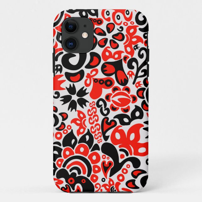 Ukrainian ethnic folk art floral pattern absrtact  Case-Mate iPhone case (Back)