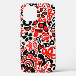 Ukrainian ethnic folk art floral pattern absrtact  iPhone 12 pro case