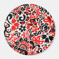 Ukrainian ethnic folk art floral pattern absrtact