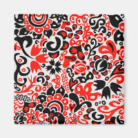 Ukrainian ethnic folk art floral pattern absrtact