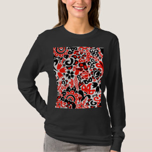 Ukrainian ethnic folk art floral pattern absrtact  T-Shirt