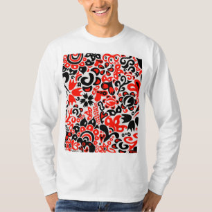 Ukrainian ethnic folk art floral pattern absrtact  T-Shirt