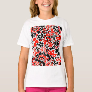 Ukrainian ethnic folk art floral pattern absrtact  T-Shirt