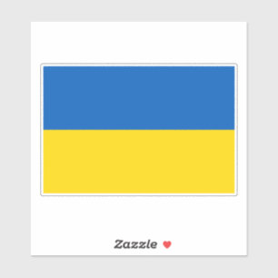 Ukrainian flag. 