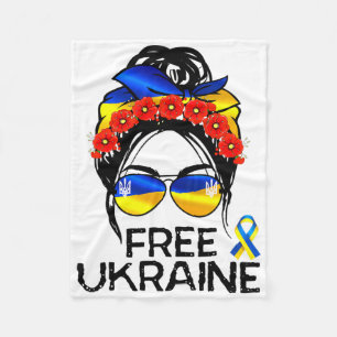 Ukrainian Flag1 Fleece Blanket