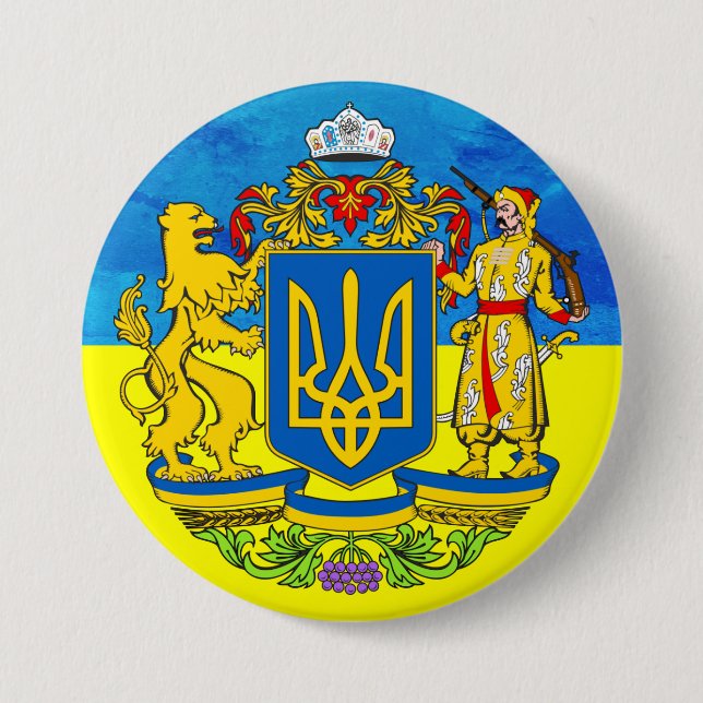 Ukrainian Flag Button (Front)