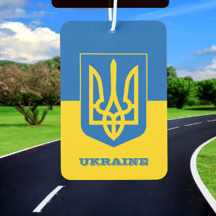 Ukrainian Flag Car Air Freshener, Ukraine Car Air Freshener