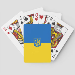 Ukrainian flag-Coat of arms Playing Cards
