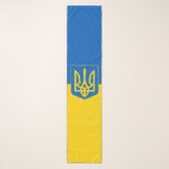 Ukrainian flag-Coat of arms Scarf<br><div class="desc">Flag and Coat of arms of Ukraine</div>