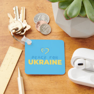Ukrainian Flag Color Inspired Ukraine Key Ring