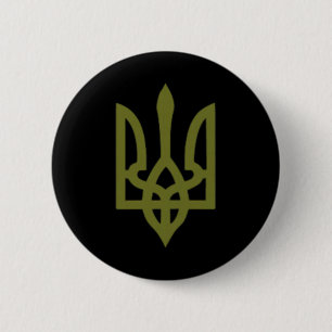 Ukrainian Flag Crest Symbol Sign Logo Ukraine  6 Cm Round Badge