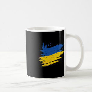 Ukrainian Flag Distressed Ukraine Patriotic Women Coffee Mug