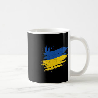 Ukrainian Flag Distressed Ukraine Patriotic Women Coffee Mug