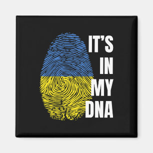 Ukrainian Flag Dna Fingerprint Ukraine Magnet