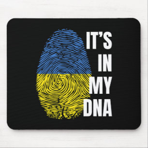 Ukrainian Flag Dna Fingerprint Ukraine Mouse Pad