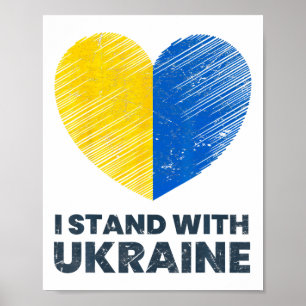 Ukrainian Flag - I Stand With Ukraine Flag 1  Poster
