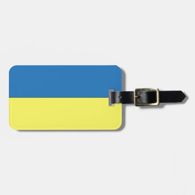 Ukrainian Flag Luggage Tag (Front Horizontal)