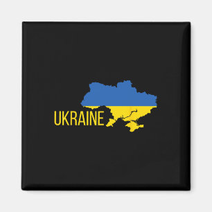 Ukrainian Flag Map Love Support Ukrainians Ukraine Magnet