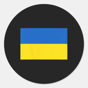 Ukrainian Flag Of Ukraine  Classic Round Sticker