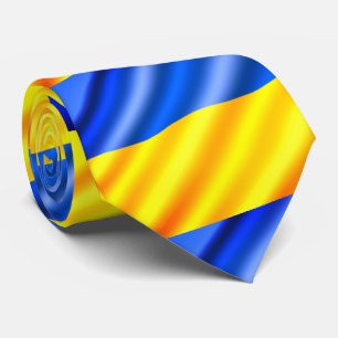 Ukrainian Flag - Peace - Freedom Ukraine Tie
