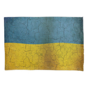 Ukrainian flag pillowcase
