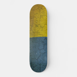 Ukrainian flag skateboard