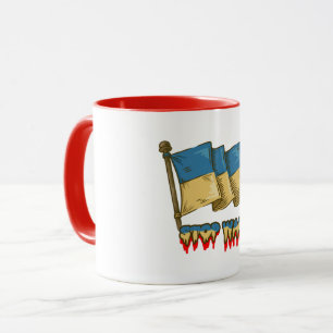 Ukrainian Flag: Stop the War Mug