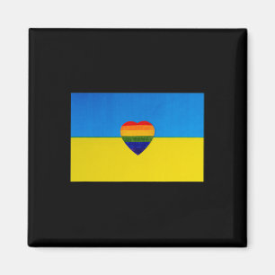 Ukrainian Flag Support I Stand With Ukraine Magnet