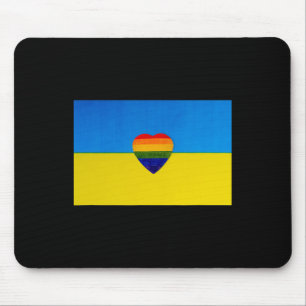 Ukrainian Flag Support I Stand With Ukraine Mouse Pad