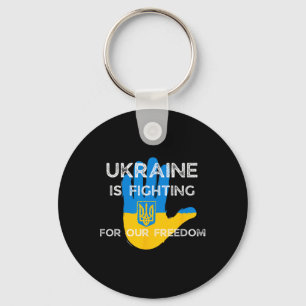 Ukrainian Flag Supporting Design Ukraine Fight For Key Ring