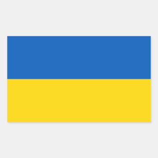 Ukrainian flag. Supporting Ukraine Rectangular Sticker
