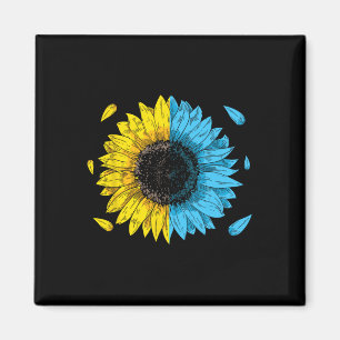 Ukrainian Flag Symbol Tryzub Love Support Ukraine Magnet